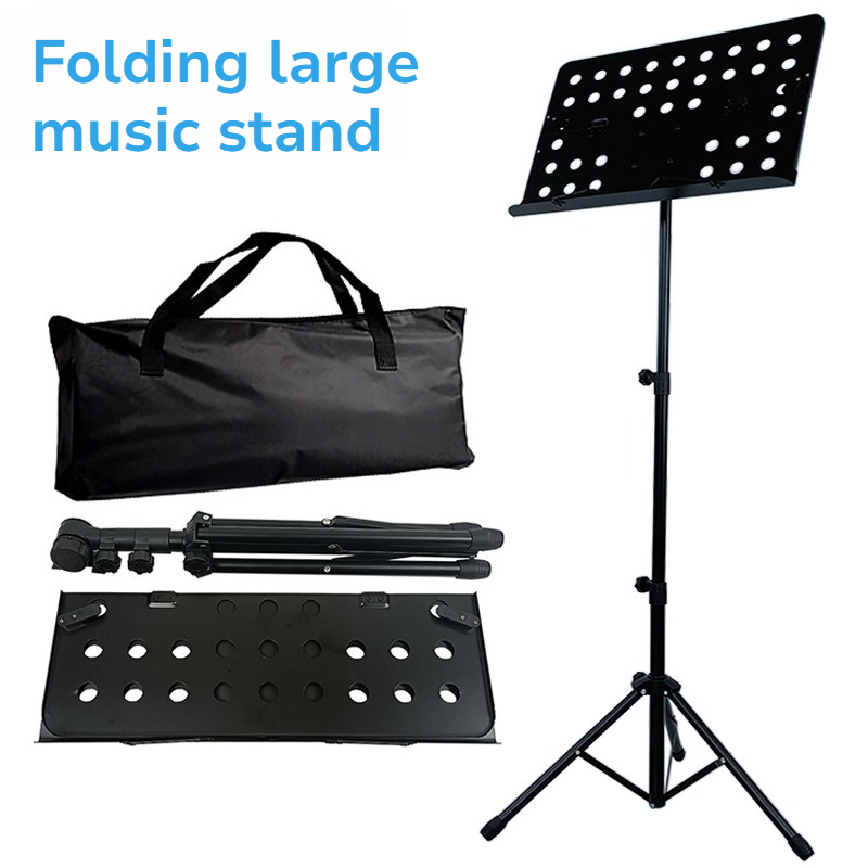 Music Stand Folding - Pupitre de musique pliable en métal,