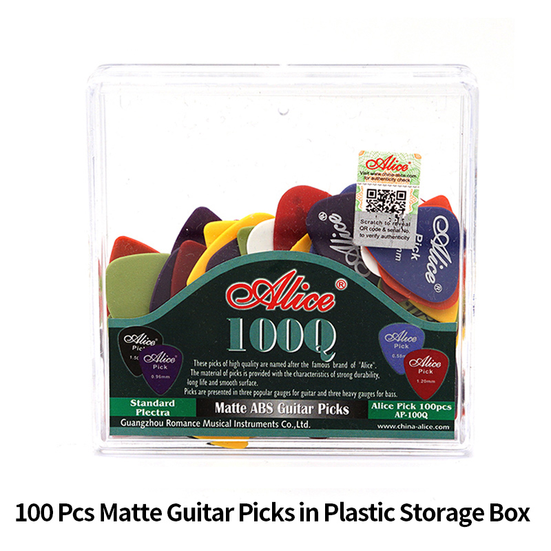 Electric Guitar Pick Pack - Plectres de guitare Alice, 100 pièces,
