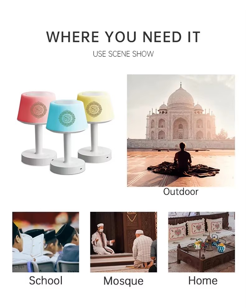 Lampe de nuit islamique arabe  - Audio Music Mp3 avis et prix
