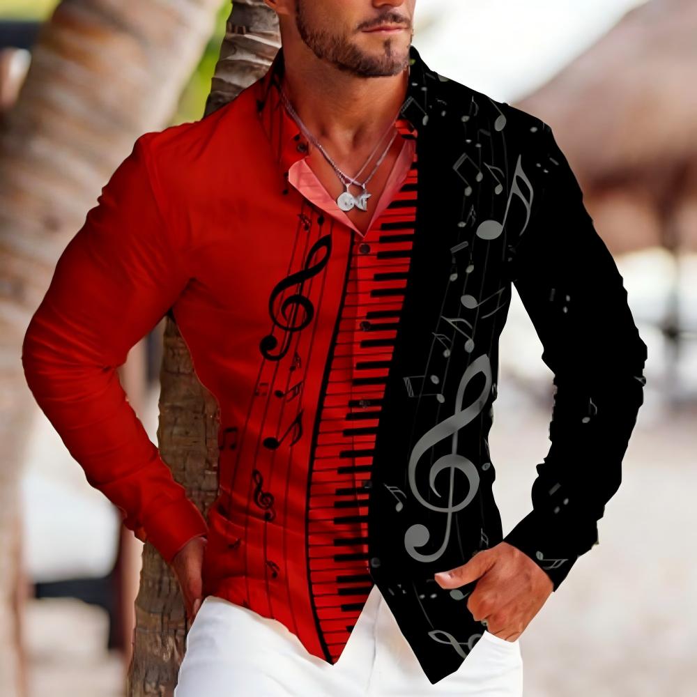 Chemise à manches longues pour - Audio Music Notes avis et prix
