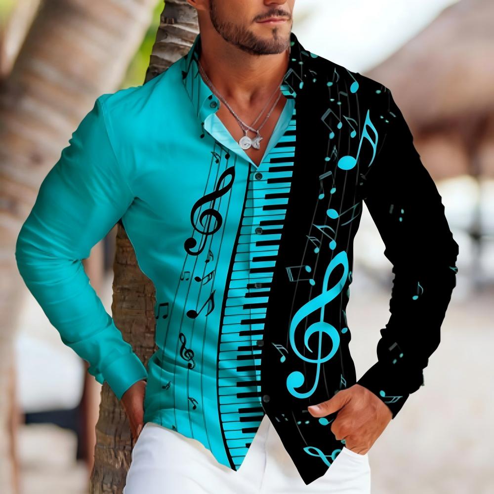 Chemise à manches longues pour - Audio Music Notes avis et prix