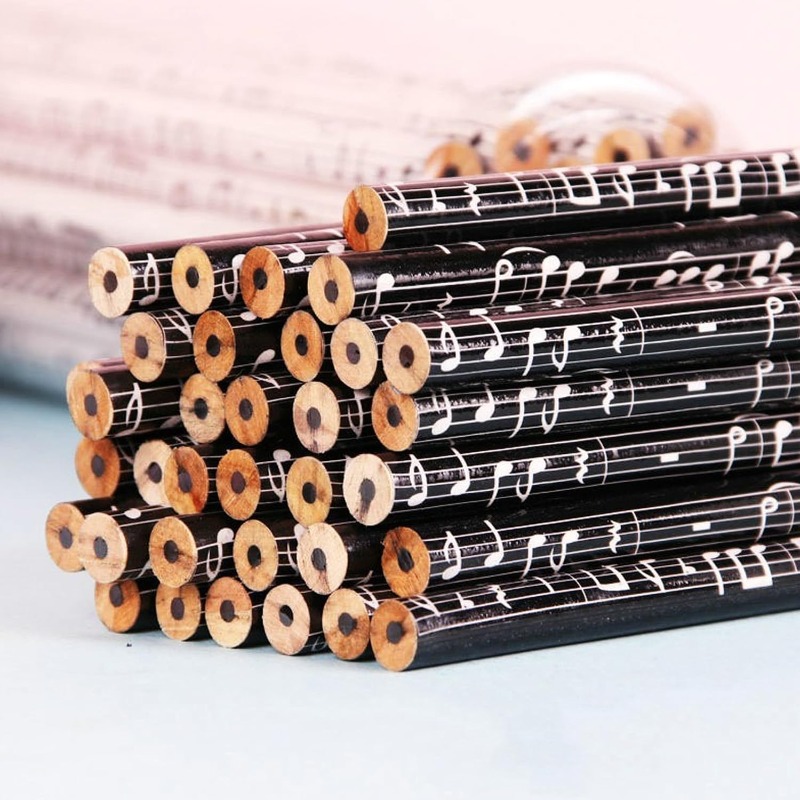 Crayons musicaux en bois, four - Audio Music Notes avis et prix