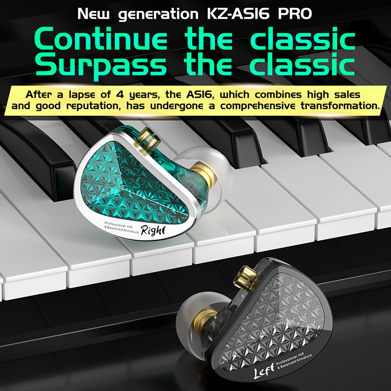 KZ AS16 PRO casque filaire 8BA - Audio Music Game avis et prix