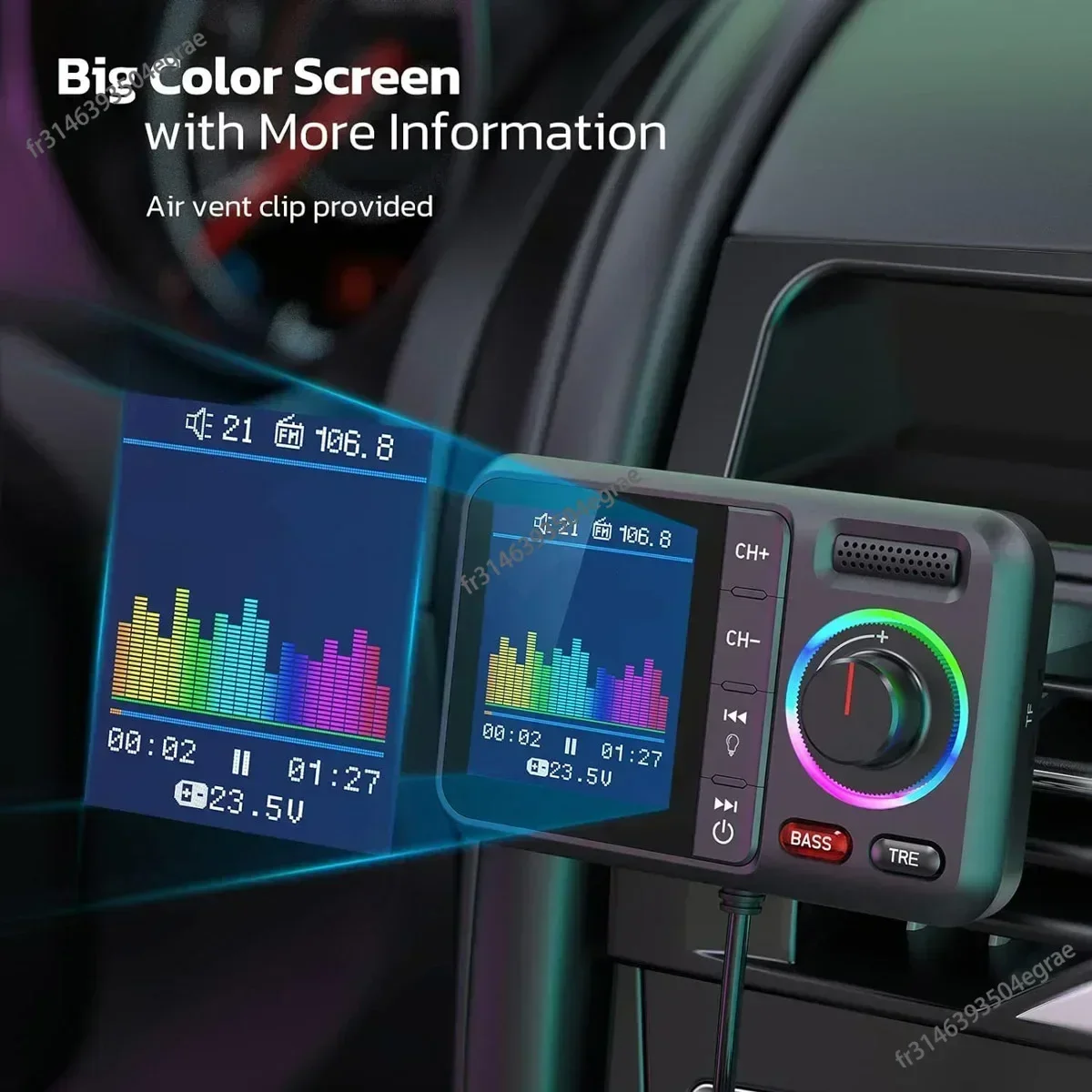 Émetteur FM sans fil avec gran - Audio Music Mp3 avis et prix